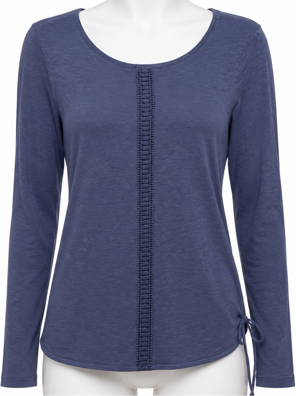 NWT Olsen Europe Women's Long-Sleeve Organic Cotton Navy Top